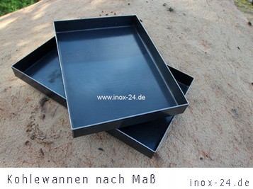 Kohlewanne Stahlblech Maßanfertigung 35 Kohlewanne Stahlblech Maßanfertigung 35