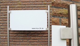 Edelstahl Werbeschild Firmenschild 1